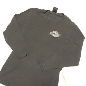 Vintage Harley Davidson ribbed long sleeve large